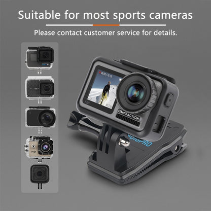 حامل كاميرا RUIGPRO قابل للدوران 360 درجة مع مشبك تثبيت + مشبك هاتف لكاميرات GoPro وInsta360 وDJI وغيرها من كاميرات الحركة، حامل كاميرا + مشبك