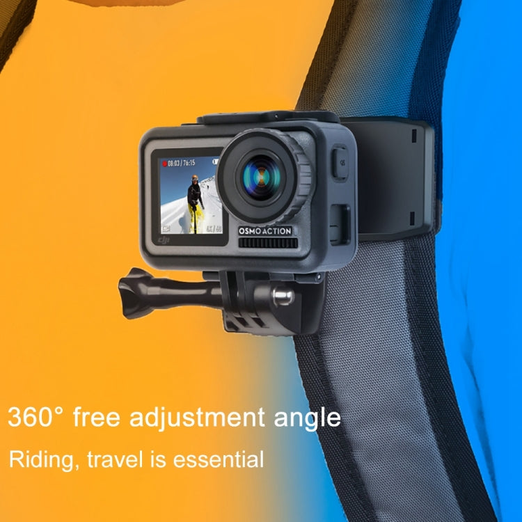 حامل كاميرا RUIGPRO قابل للدوران 360 درجة مع مشبك تثبيت + مشبك هاتف لكاميرات GoPro وInsta360 وDJI وغيرها من كاميرات الحركة، حامل كاميرا + مشبك
