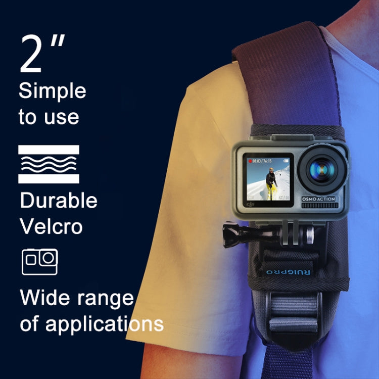 مشبك تثبيت على الظهر من RUIGPRO مزود بحلقة وخطاف مع برغي لكاميرات GoPro وInsta360 وDJI وغيرها من كاميرات الحركة، مشبك تثبيت على الظهر وخطاف مع برغي لكاميرات GoPro وInsta360 وDJI وغيرها من كاميرات الحركة