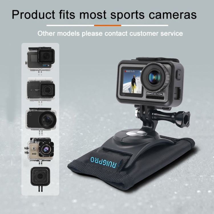 مشبك تثبيت على الظهر من RUIGPRO مزود بحلقة وخطاف مع برغي لكاميرات GoPro وInsta360 وDJI وغيرها من كاميرات الحركة، مشبك تثبيت على الظهر وخطاف مع برغي لكاميرات GoPro وInsta360 وDJI وغيرها من كاميرات الحركة
