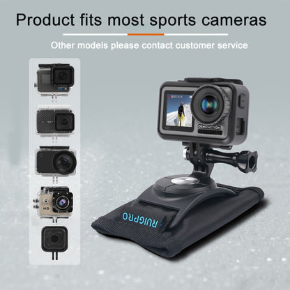 مشبك تثبيت على الظهر من RUIGPRO مزود بحلقة وخطاف مع برغي لكاميرات GoPro وInsta360 وDJI وغيرها من كاميرات الحركة، مشبك تثبيت على الظهر وخطاف مع برغي لكاميرات GoPro وInsta360 وDJI وغيرها من كاميرات الحركة