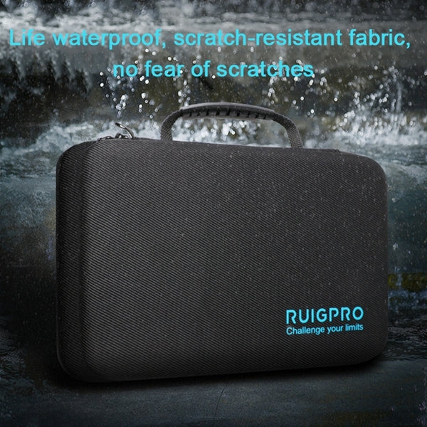 علبة RUIGPRO المحمولة المقاومة للصدمات والماء لكاميرا DJI Osmo Action، الحجم: 17.3 سم × 12.3 سم × 6.5 سم، صغيرة