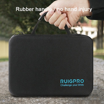 علبة RUIGPRO المحمولة المقاومة للصدمات والماء لكاميرا DJI Osmo Action، الحجم: 17.3 سم × 12.3 سم × 6.5 سم، صغيرة
