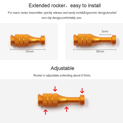 STARTRC 1106055 Drone Remote Control Retractable Adjustment Aluminum Alloy Rocker for DJI Mavic 2 Pro/Air/Mini, For DJI Mavic 2 Pro