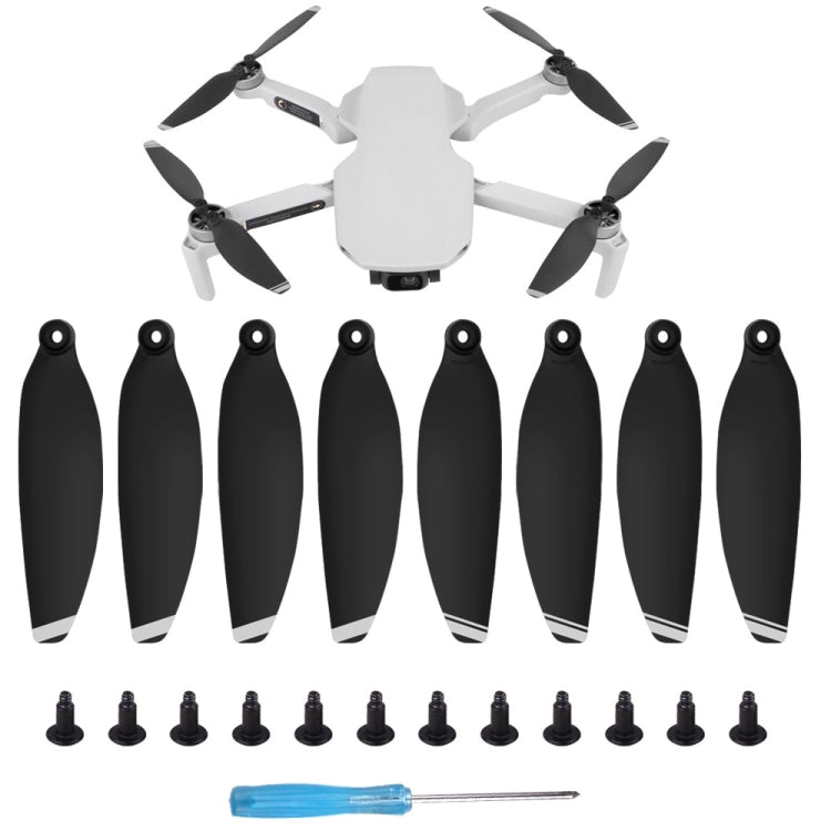 8 قطع/مجموعة مراوح Sunnylife 4726F منخفضة الضوضاء وسريعة الفك لطائرة DJI Mini 2، لطائرة DJI Mini 2 باللون الذهبي، لطائرة DJI Mini 2 باللون الفضي