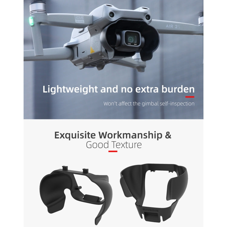 غطاء واقي من الشمس مضاد للتوهج لعدسة الكاميرا Sunnylife A2S-Q9350 لـ DJI Air 2S / Mavic Air 2، لـ DJI Air 2S