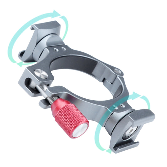محول حلقة تمديد مثبت مع قاعدة حذاء بارد مزدوج لـ DJI OM4 / Osmo Mobile 3، حامل لـ DJI OM4