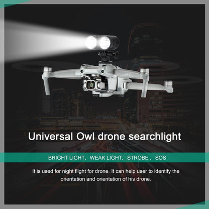مصباح إشارة كشاف ضوء رحلة ليلية على شكل بومة من STARTRC لطائرات DJI Mavic 2 / Air 2S / Mini 2 / Mini / FPV