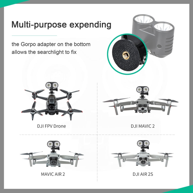 مصباح إشارة كشاف ضوء رحلة ليلية على شكل بومة من STARTRC لطائرات DJI Mavic 2 / Air 2S / Mini 2 / Mini / FPV