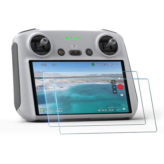 STARTRC قطعتين من غشاء زجاجي مقوى 9H 2.5D لجهاز التحكم عن بعد DJI Mini 3 Pro / RC / RC 2، لجهاز التحكم عن بعد DJI Mini 3 Pro