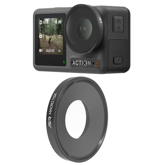 فلتر عدسة ماكرو JSR 15X لكاميرا DJI Osmo Action 3، ماكرو 15X