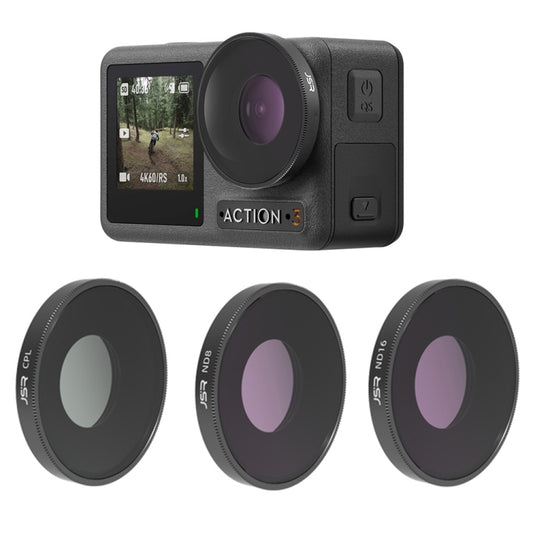 فلتر عدسة JSR 3 في 1 CPL ND8 ND16 لكاميرا DJI Osmo Action 3، 3 في 1