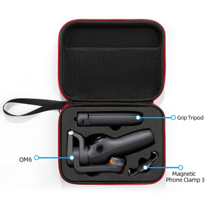 حقيبة حمل للسفر لـ DJI Osmo Mobile 6، المقاس: 21 × 16 × 6 سم، لـ DJI Osmo Mobile 6