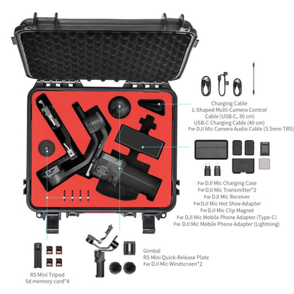 حقيبة تخزين محمولة مقاومة للماء والصدمات من STARTRC ABS لطائرة DJI RS 3 Mini، لطائرة DJI RS 3 Mini