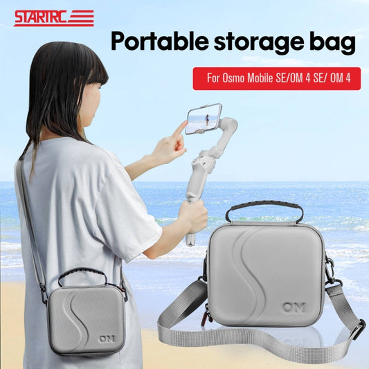 For DJI Osmo Mobile 4 / OM4 / OM4 SE STARTRC Portable Shockproof Waterproof PU Case Bag