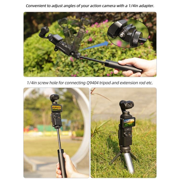 حافظة واقية قابلة للطي مع محول توسيع مزدوج الخطاف لـ DJI OSMO Pocket 3 من Sunnylife، OP3-AD748