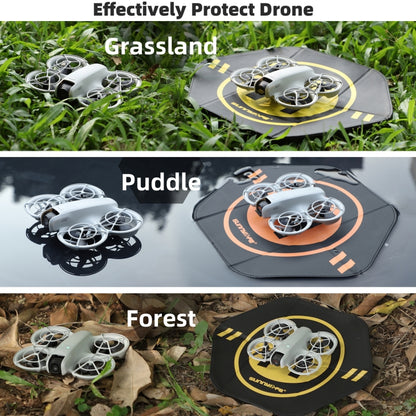 Sunnylife Drone Landing Pad 35cm Fast-Fold Double-Sided Leather Waterproof Helipad for DJI Neo / Avata 2 / Mini 4 Pro
