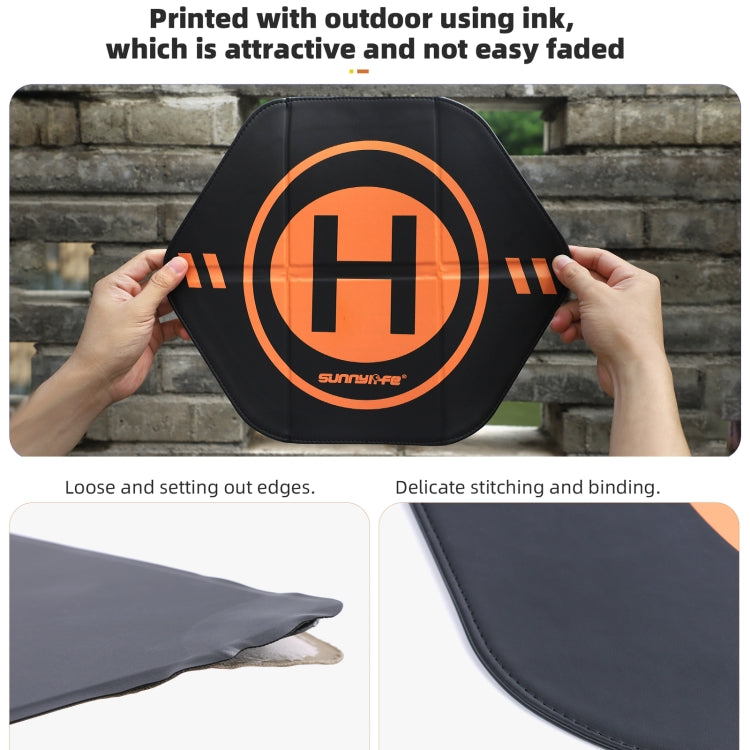 Sunnylife Drone Landing Pad 35cm Fast-Fold Double-Sided Leather Waterproof Helipad for DJI Neo / Avata 2 / Mini 4 Pro