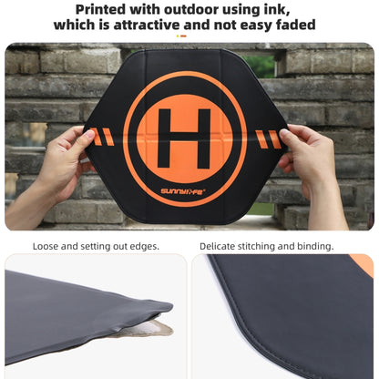 Sunnylife Drone Landing Pad 35cm Fast-Fold Double-Sided Leather Waterproof Helipad for DJI Neo / Avata 2 / Mini 4 Pro