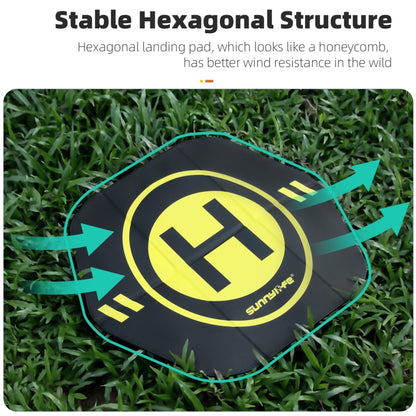 Sunnylife Drone Landing Pad 35cm Fast-Fold Double-Sided Leather Waterproof Helipad for DJI Neo / Avata 2 / Mini 4 Pro