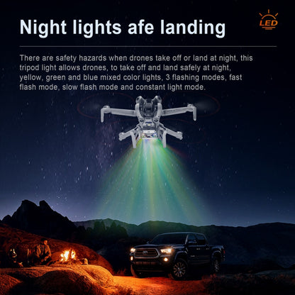 رف تدريب معدات الهبوط المرتفع القابل للطي من STARTRC LED لـ DJI Mini 4 Pro، لـ DJI Mini 4 Pro LED
