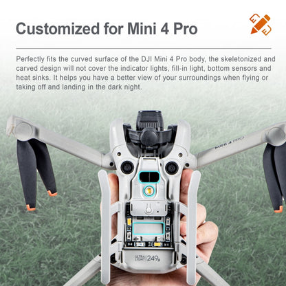 رف تدريب معدات الهبوط المرتفع القابل للطي من STARTRC LED لـ DJI Mini 4 Pro، لـ DJI Mini 4 Pro LED