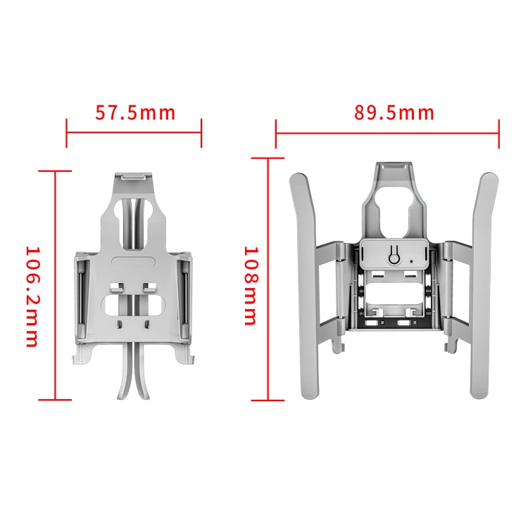 رف تدريب معدات الهبوط المرتفع القابل للطي من STARTRC LED لـ DJI Mini 4 Pro، لـ DJI Mini 4 Pro LED