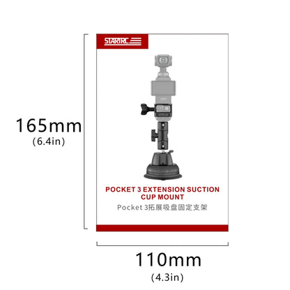For DJI OSMO Pocket 3 STARTRC Suction Cup Holder Expansion Adapter Bracket, For DJI OSMO Pocket 3 Suction Cup Holder