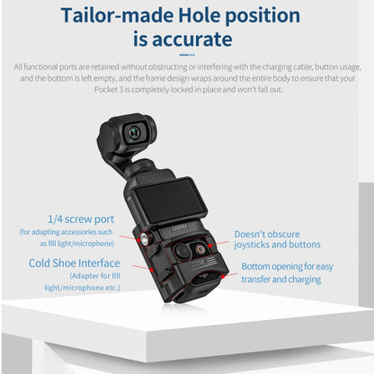 حامل محول توسيع إطار الحماية STARTRC لـ DJI OSMO Pocket 3، لمحول توسيع DJI OSMO Pocket 3