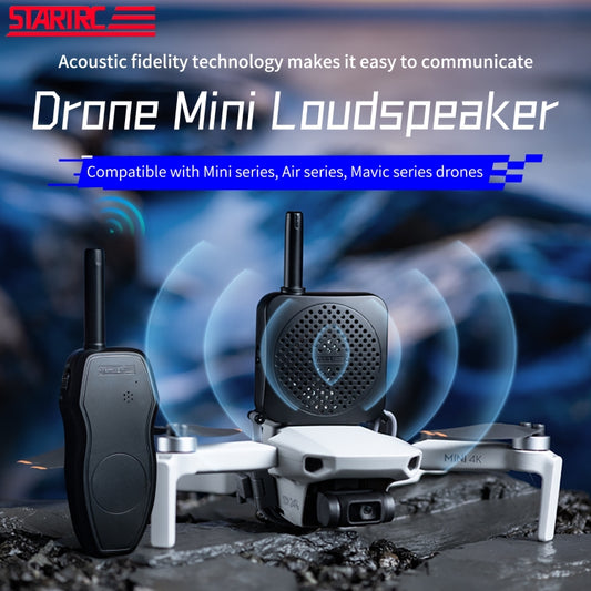 STARTRC Drone Megaphone Wireless Portable Speaker 1KM Control for DJI Mavic / Air / Mini Series, 1KM Control