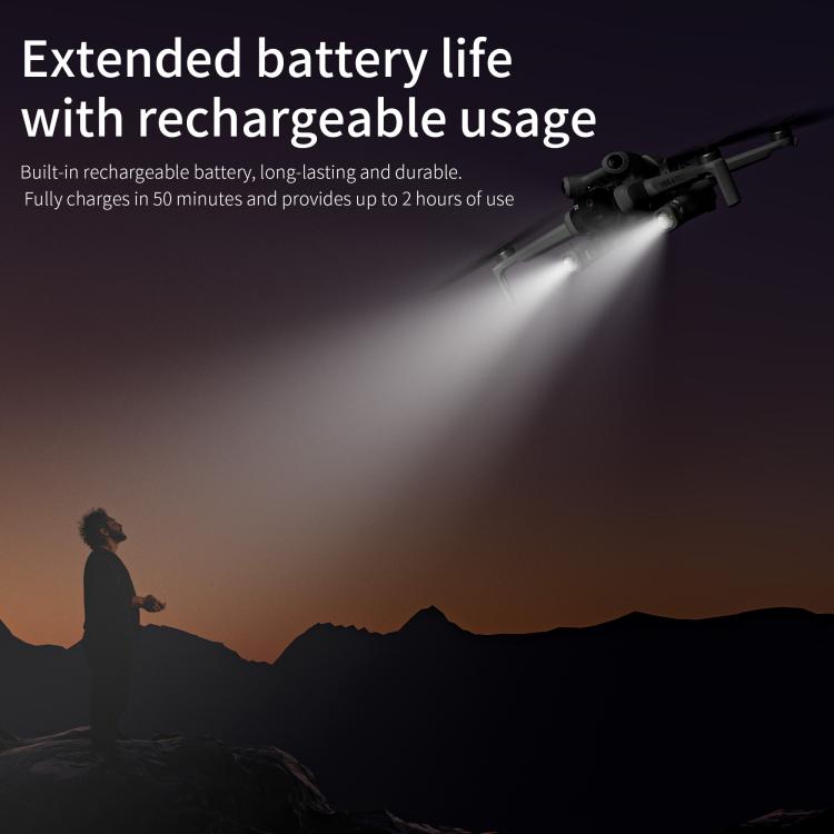 For DJI Mini 4 Pro STARTRC Night Navigation Searchlight LED Flashlight Rechargeable Refill Lighting Signal Light