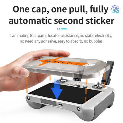 For DJI RC / RC2 STARTRC Easy Install 2pcs Tempered Glass Film, For DJI RC / RC2 with Easy Install