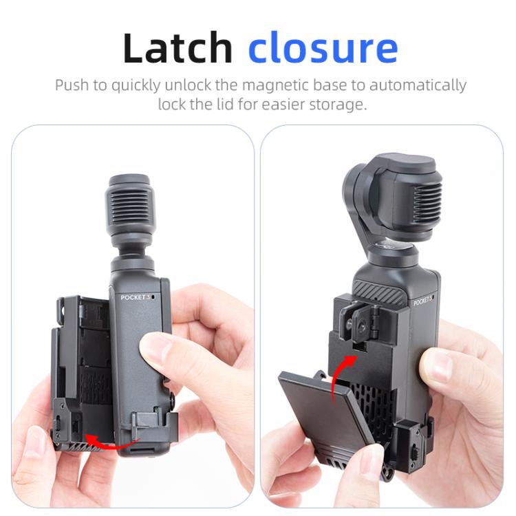 لـ DJI Osmo Pocket 3 STARTRC قاعدة تثبيت مغناطيسية قابلة للطي مع دعامة ثابتة