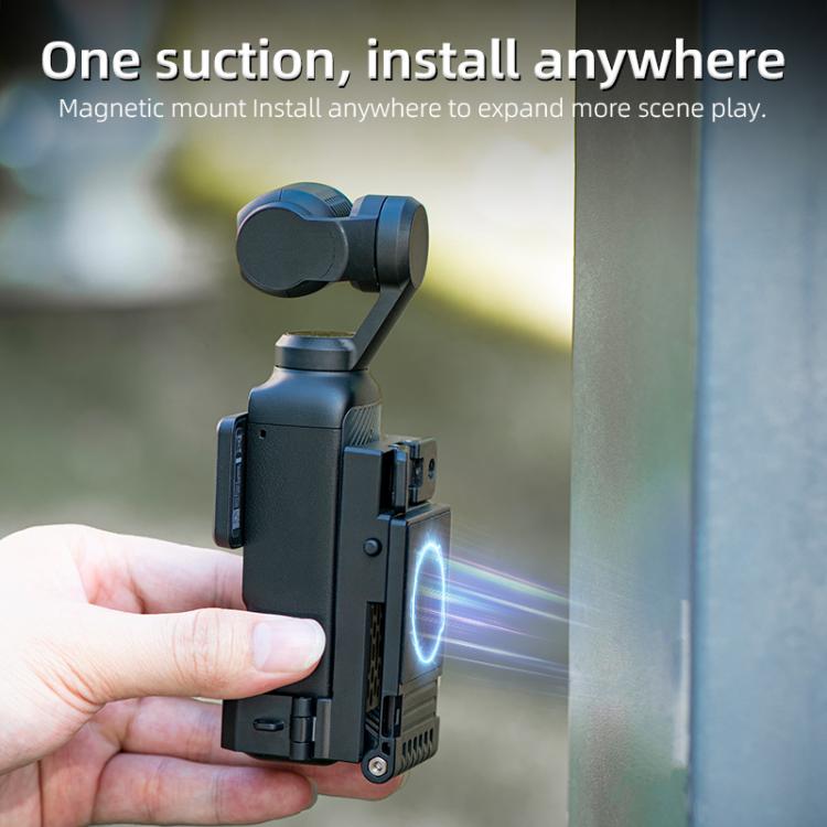لـ DJI Osmo Pocket 3 STARTRC قاعدة تثبيت مغناطيسية قابلة للطي مع دعامة ثابتة