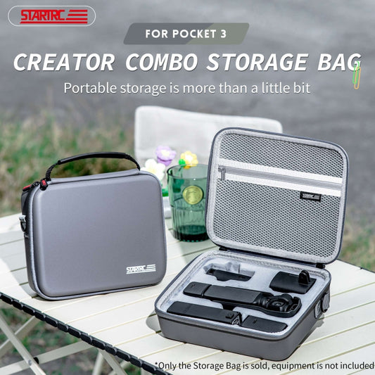 For DJI Osmo Pocket 3 STARTRC Portable PU Storage Box Carrying Case