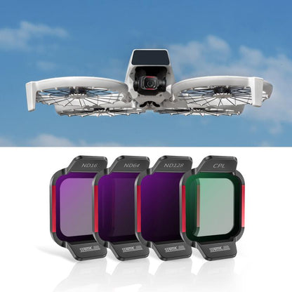 مرشح عدسة CPL 4 في 1 لـ DJI Flip STARTRC ND16 ND64 ND128، 4 في 1