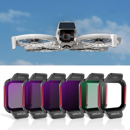 فلتر عدسة CPL UV 6 في 1 لـ DJI Flip STARTRC 6 في 1 ND16 ND32 ND64 ND128، 6 في 1