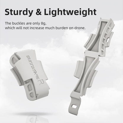 مشبك ذراع مضاد للاهتزاز من Sunnylife لـ DJI Flip مشبك تثبيت متكامل سريع الفك ومشبك مضاد للتصادم