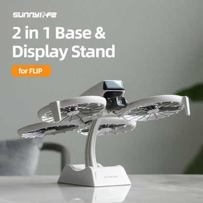حامل عرض سطح المكتب 2 في 1 من Sunnylife لطائرة DJI Flip بدون طيار، قاعدة تثبيت للعرض