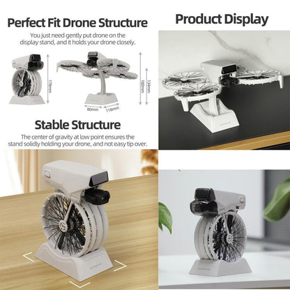حامل عرض سطح المكتب 2 في 1 من Sunnylife لطائرة DJI Flip بدون طيار، قاعدة تثبيت للعرض