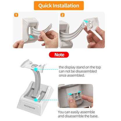 حامل عرض سطح المكتب 2 في 1 من Sunnylife لطائرة DJI Flip بدون طيار، قاعدة تثبيت للعرض