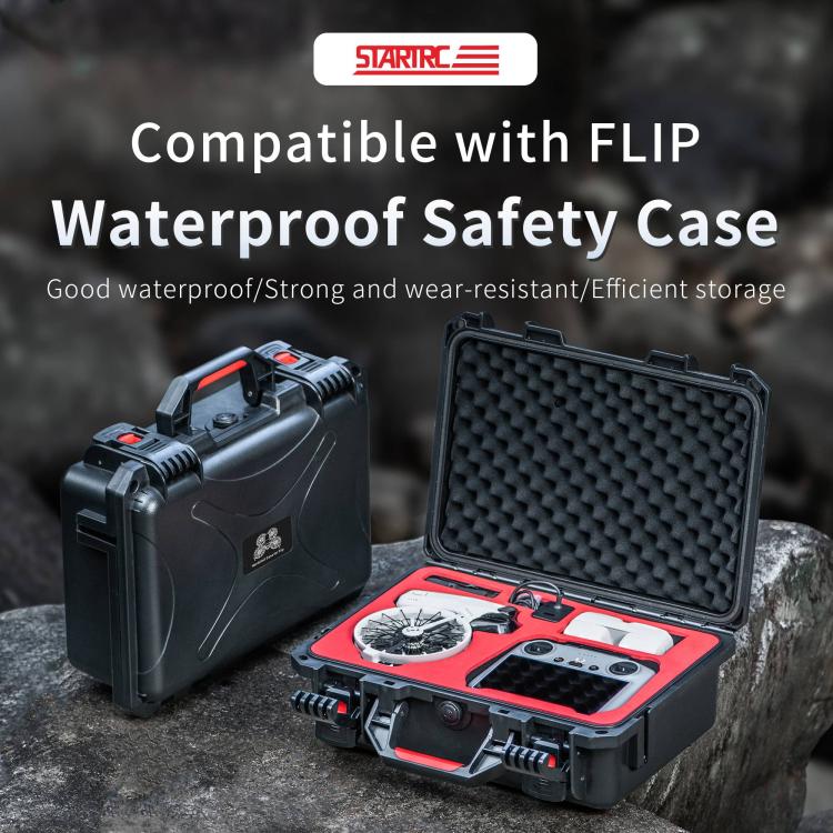 صندوق تخزين حقيبة سفر STARTRC مقاوم للماء ABS لـ DJI Flip، لـ DJI Flip