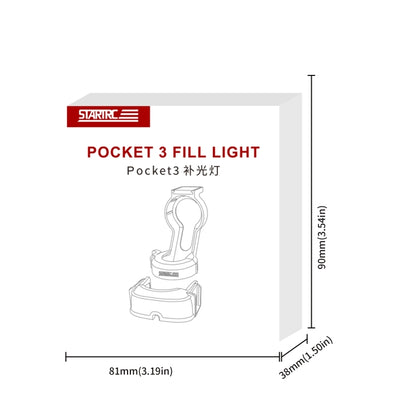 For DJI Pocket 3 STARTRC Cat-ears Magnetic Fill Light  with Holder Clip Kit, Fill Light with Holder Clip
