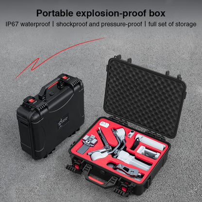 لـ DJI RS4 Mini STARTRC PP حقيبة مقاومة للماء ومضادة للصدمات صندوق تخزين محمول، لـ DJI RS 4 Mini