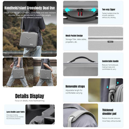 حقيبة تخزين كتف STARTRC من البولي يوريثان لطائرة DJI Mavic 4 Pro / RC Pro 2، حقيبة يد، لطائرة DJI Mavic 4 Pro / RC 2