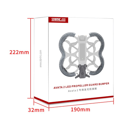 واقي مروحة LED للطائرة بدون طيار DJI Avata 2 STARTRC حلقة حماية مضادة للتصادم، لـ DJI Avata 2
