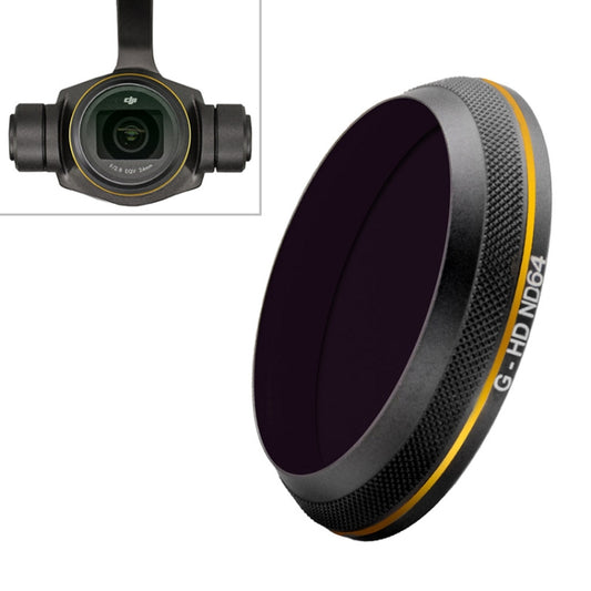 فلتر عدسة PGYTECH X4S-HD ND64 ذو الحافة الذهبية لكاميرا DJI Inspire 2 / X4S Gimbal وملحقات الطائرات بدون طيار، ND64