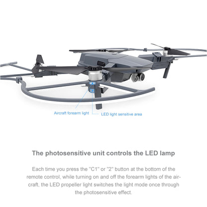 غطاء حماية مخصص لمصابيح LED P-MA-124 من PGYTECH لطائرة DJI Mavic Pro، لطائرة DJI Mavic Pro