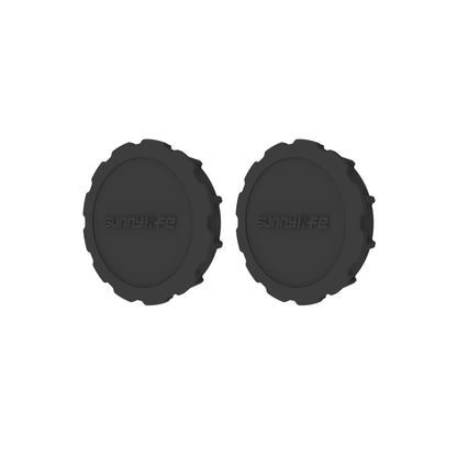For DJI Osmo Action 3 / 4 Sunnylife 2pcs Scratch-resistant Camera Lens Cap Cover