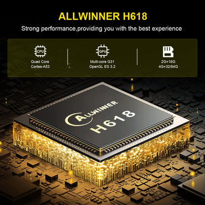 HK1 RBOX-H8S 4K Ultra HD Android 12.0 Smart TV Box with Remote Control, Allwinner H618 Quad-Core, 4GB+64GB, 4GB+64GB